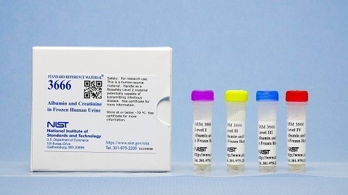 SRM 3666 冷凍人尿液中的白蛋白和肌酐標準品