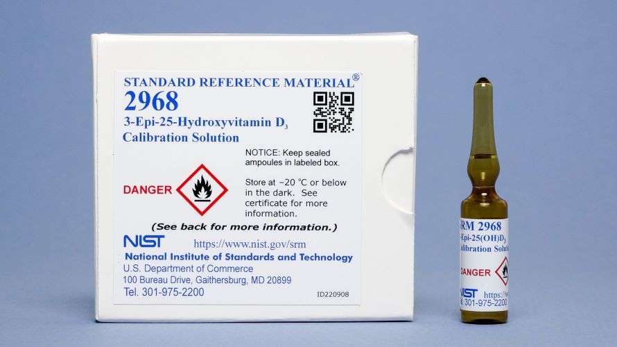 SRM 2970  人血清中的維生素D代謝物（25-羥基維生素 D2 高水平）標準品