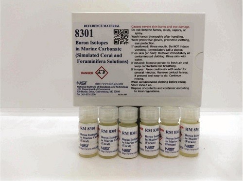 RM 8301 海相碳酸鹽中的硼同位素(模擬珊瑚和有孔蟲溶液)標準品