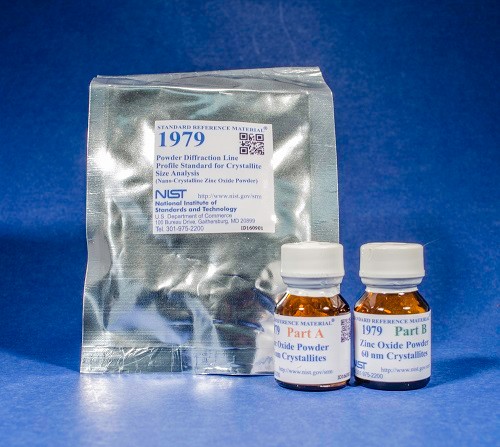 SRM 1979  粒度分析用粉末衍射線輪廓標準品(納米晶氧化鋅粉)標準品